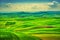 Apulia countryside view rolling hills landscape. Poggiorsini, Italy