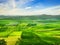 Apulia countryside view rolling hills landscape. Poggiorsini, Italy