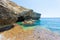 Apulia, Grotto Verde - Turquoise water at the coastline of Grotto Verde
