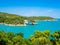 Apulia, Italy: View of the Arco di San Felice, caves and beach, south of Vieste