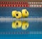 Aqua aerobics dumbbells reflected in water