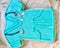 Aqua Blue scrubs Sugar Cookie