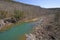 Aqua Colored Pond in a Wilderness Stream