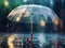 Aqua Dance: Rainy Weather Poetry with Transparent Umbrella