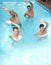 Aqua fitness in swimming pool