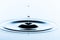 Aqua Intrigue: A captivating and mysterious image of a water droplet\\\'s