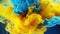 Aqua Luminescence: A Captivating Fusion of Yellow and Blue
