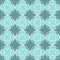 Aqua menthe colour vintage floral interior seamless flat design