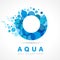 Aqua O coloured logo