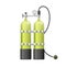 Aqualang or Scuba Oxygen Balloons. Vector illustration of yellow Diving Equipment. Underwater sport item