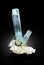 Aquamarine with albite microcline and tourmaline schorl mineral specimen from skardu Pakistan
