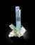 Aquamarine with albite microcline and tourmaline schorl mineral specimen from skardu Pakistan