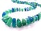 Aquamarine gemstone beads necklace jewelery