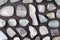 Aquamarine rare stones texture on black stone background