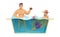 Aquapark Bath Tub Composition
