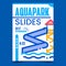 Aquapark Slides Creative Promotional Poster Vector