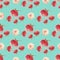 Aquarelle floral seamless wallpaper, blur flower