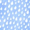 Aquarelle seamless pattern with raindrops.