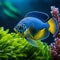 Aquarium Harmony: Guppies and Angelfish Amidst Aquatic Plants - Miki Asai\\\'s Macro Photography Close-Up