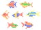 Aquarium and sea fish symbols