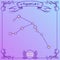 Aquarius constellation on a purple background. Schematic representation of the signs of the zodiac