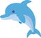 aquatic animal dolphin blue fluffy