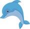 aquatic animal dolphin blue fluffy