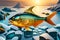 Aquatic Masterpiece: Showcasing the Intricate Beauty of a Vibrant Dorado Fish with Generative AI