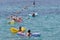 Aquatic touristic leisure summer activities