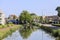 Aqueduct de Waterdrager with the ring canal of the Zuidplaspolder in Nieuwerkerk aan den IJssel