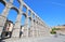 Aqueduct historical architecture Roman ruin Segovia Spain