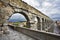 The aqueduct and Segovia in May day