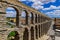 Aqueduct of Segovia, one of the best-preserved Roman aqueducts, in Segovia, Spain