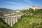 Aqueduct in Spoleto. Italy