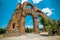 Aqueducts in the ancient city of Aspendos in Antalya, Turkey