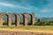 Aqueducts in the ancient city of Aspendos in Antalya, Turkey