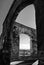 The Aqueducts on the side of the Victoria in Gozo, maltese landscape with the fresh vegetable field and sky background