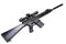 AR-15 based sniper rifle with silencer
