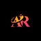AR aerospace creative logo design