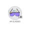 Ar Glasses Augmented Reality Visual Technology Icon