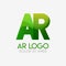 The AR logo with striking colors and gradations, modern and simple for industrial, retail, business, corporate. this RA logo made