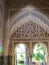 Arab architecture in Islamic style. Ornate ceilings of Palace of Alhambra in Granada