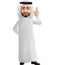Arab businessman showing thumbs up sign