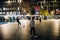 Arab ethnicity teenagers playing football soccer game