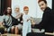 Arab Family at Reception in Psychotherapist Office
