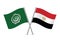Arab League and Egypt flags.