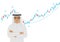 A arab man on the background of a Forex chart. Conceptual illustration on the topic of strategic planning in trading on