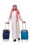 Arab man with luggage