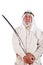 Arab Man Posing with a Sword