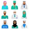 Arab medical staff set